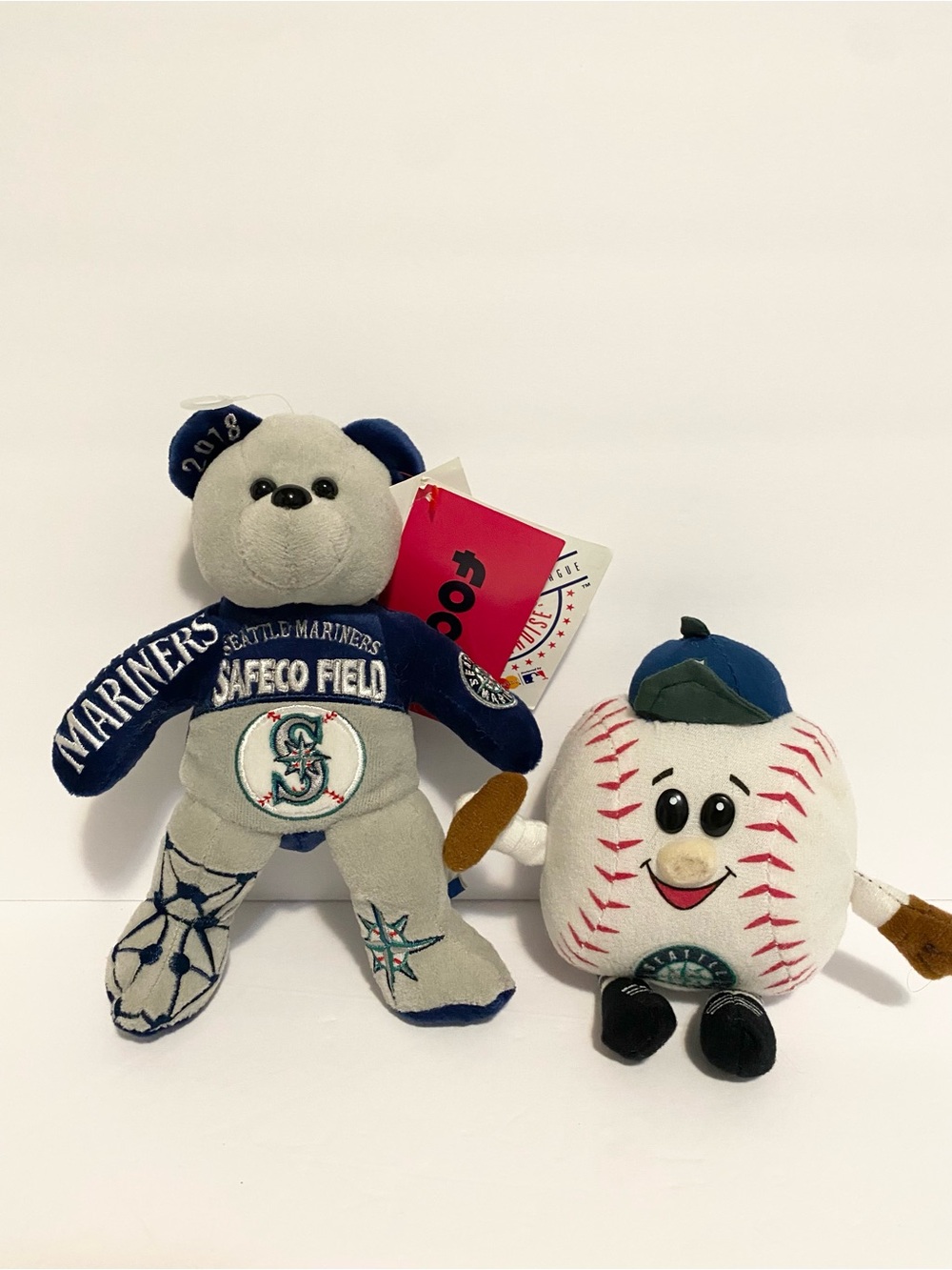 MLB Seattle Mariners Plush Teddy Bear Baseball Safeco Field Mascot Stuffed Toy